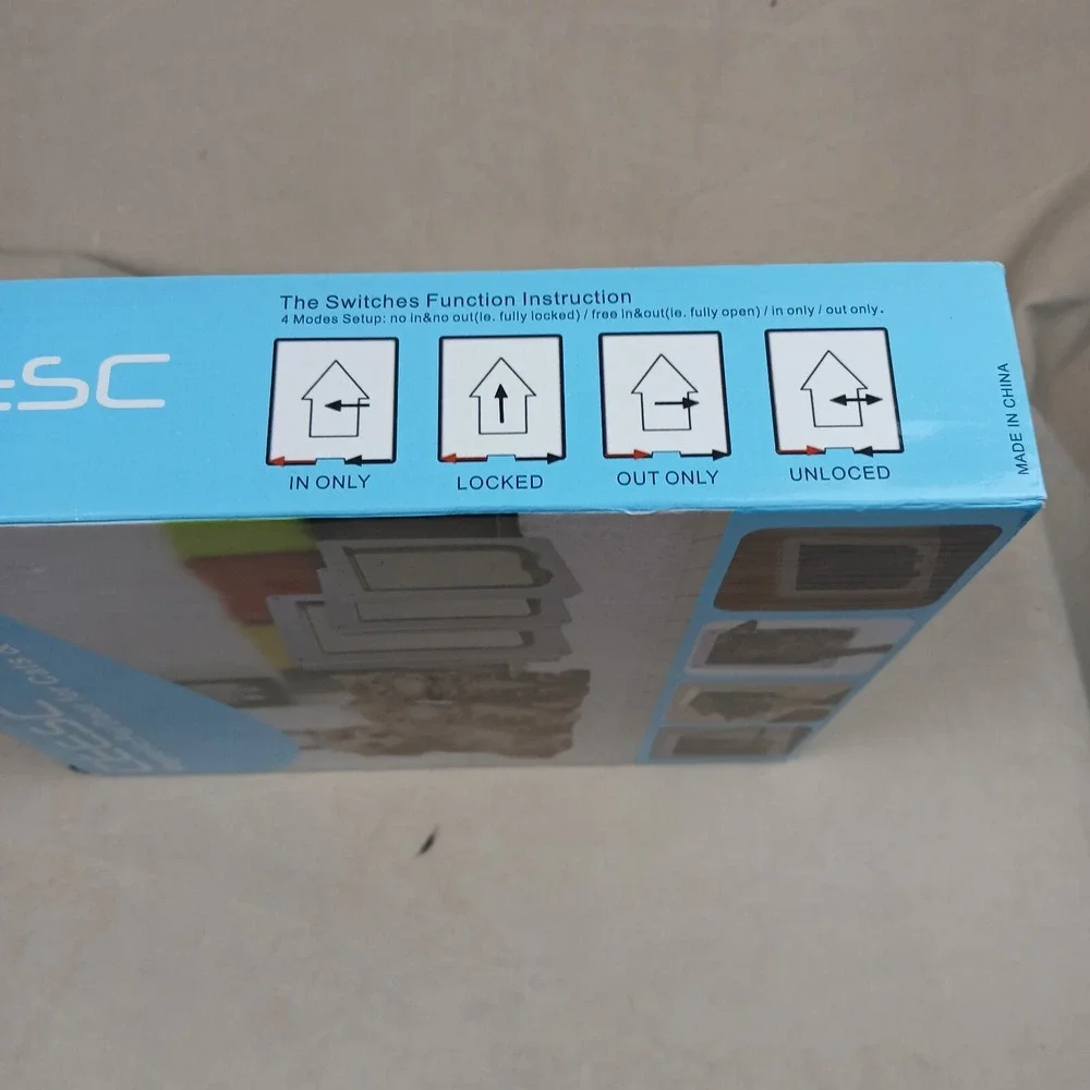 CEESC Magnetic Pet Door for‎ Cats and Dogs XL White